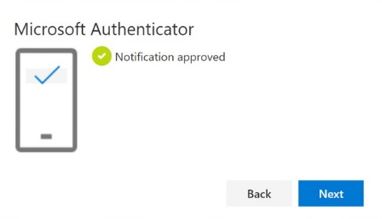 Microsoft approve notification step 2